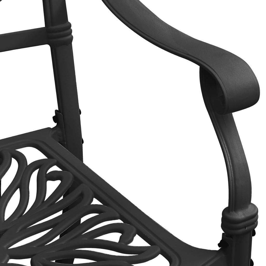 3 Piece Bistro Set Black Cast Aluminium Price