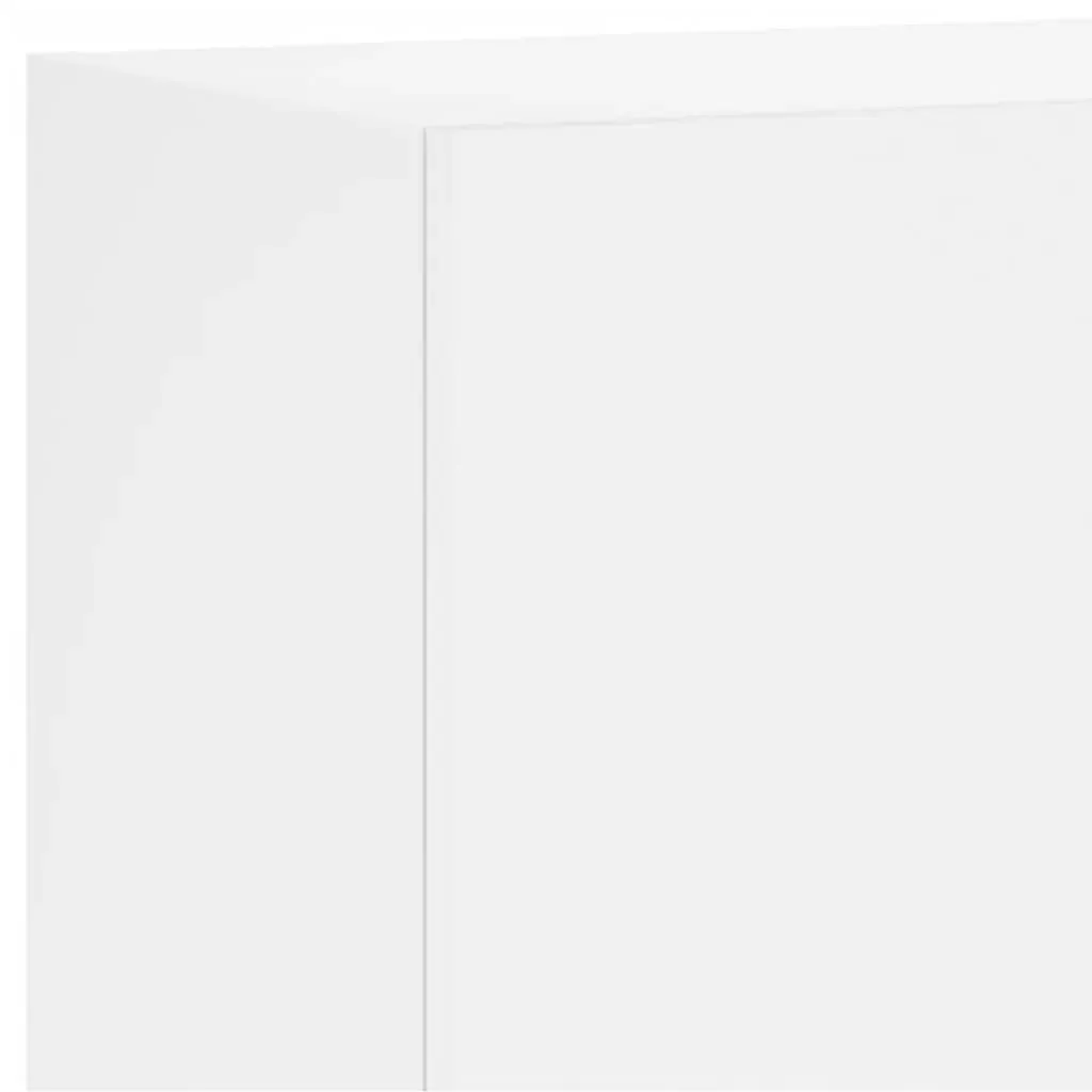 6 Piece TV Wall Units White Engineered Wood Price