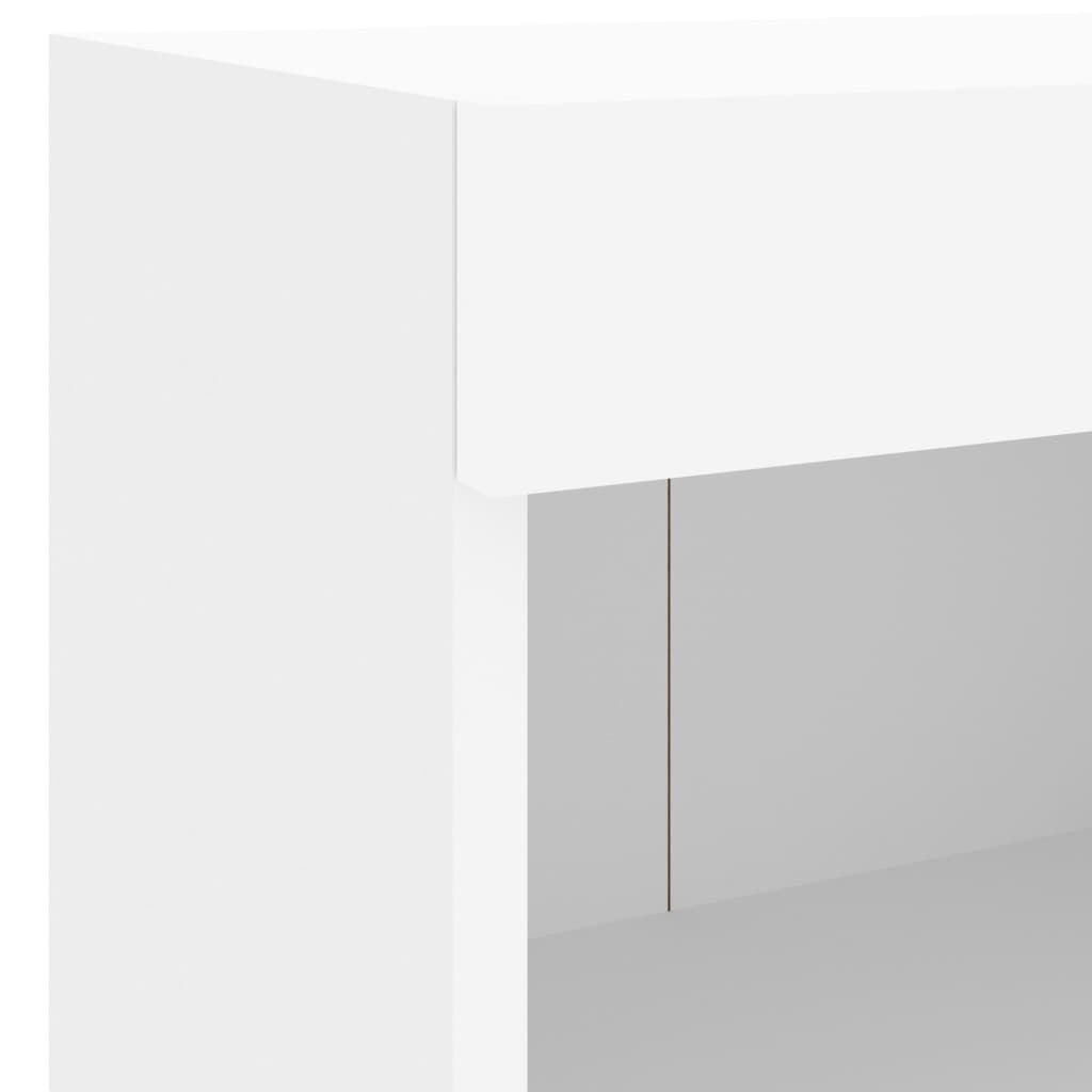 4 Piece TV Wall Cabinets with LED Lights White Price
