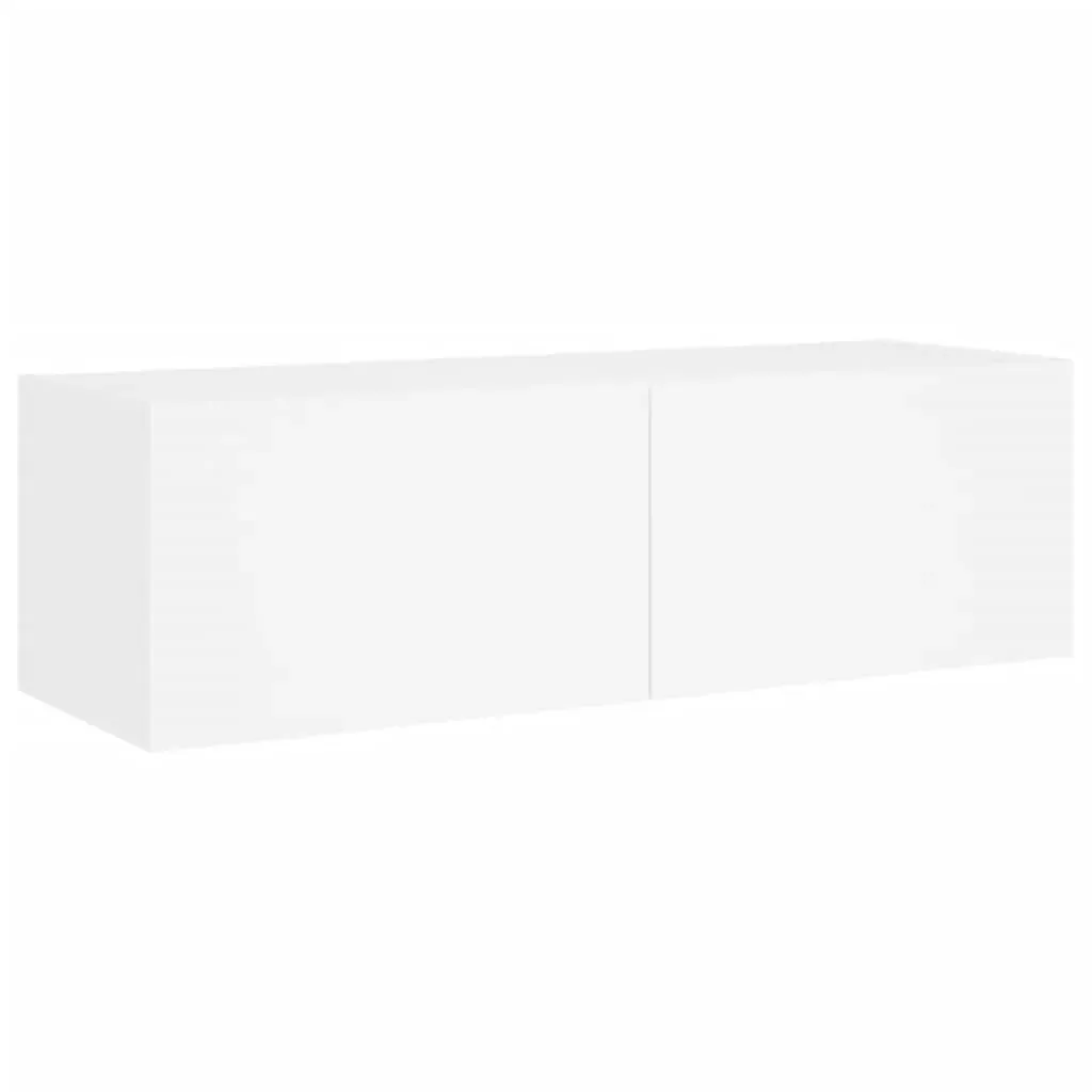 5 Piece TV Wall Cabinets with LED Lights White Price