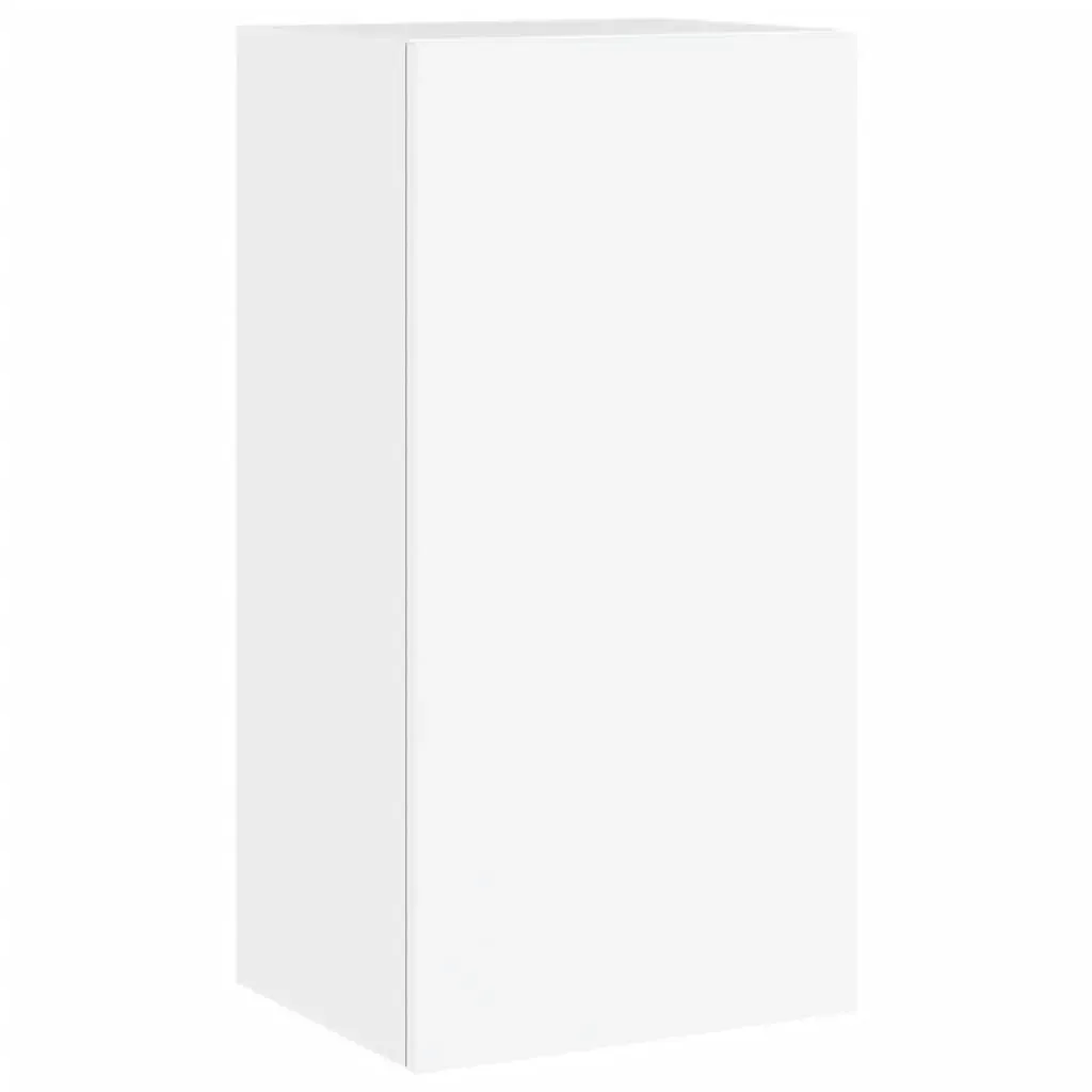 4 Piece TV Wall Cabinets with LED Lights White Price