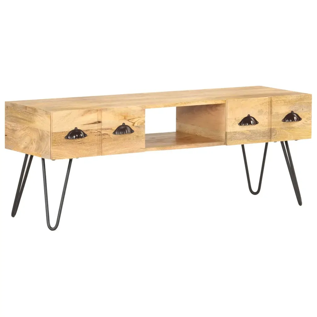 TV Cabinet 120x35x45 cm Solid Mango Wood Price