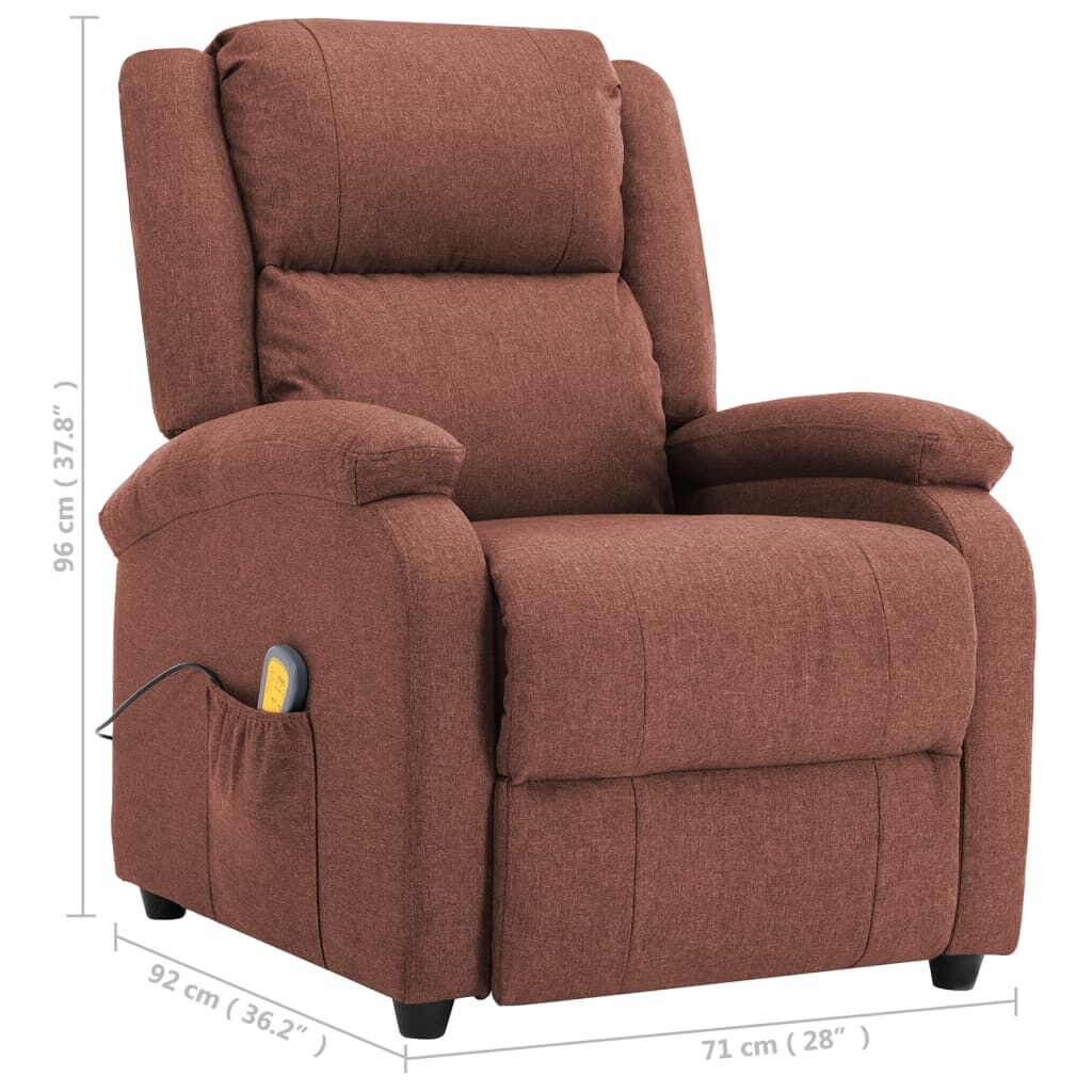 Massage Chair Brown Fabric Price