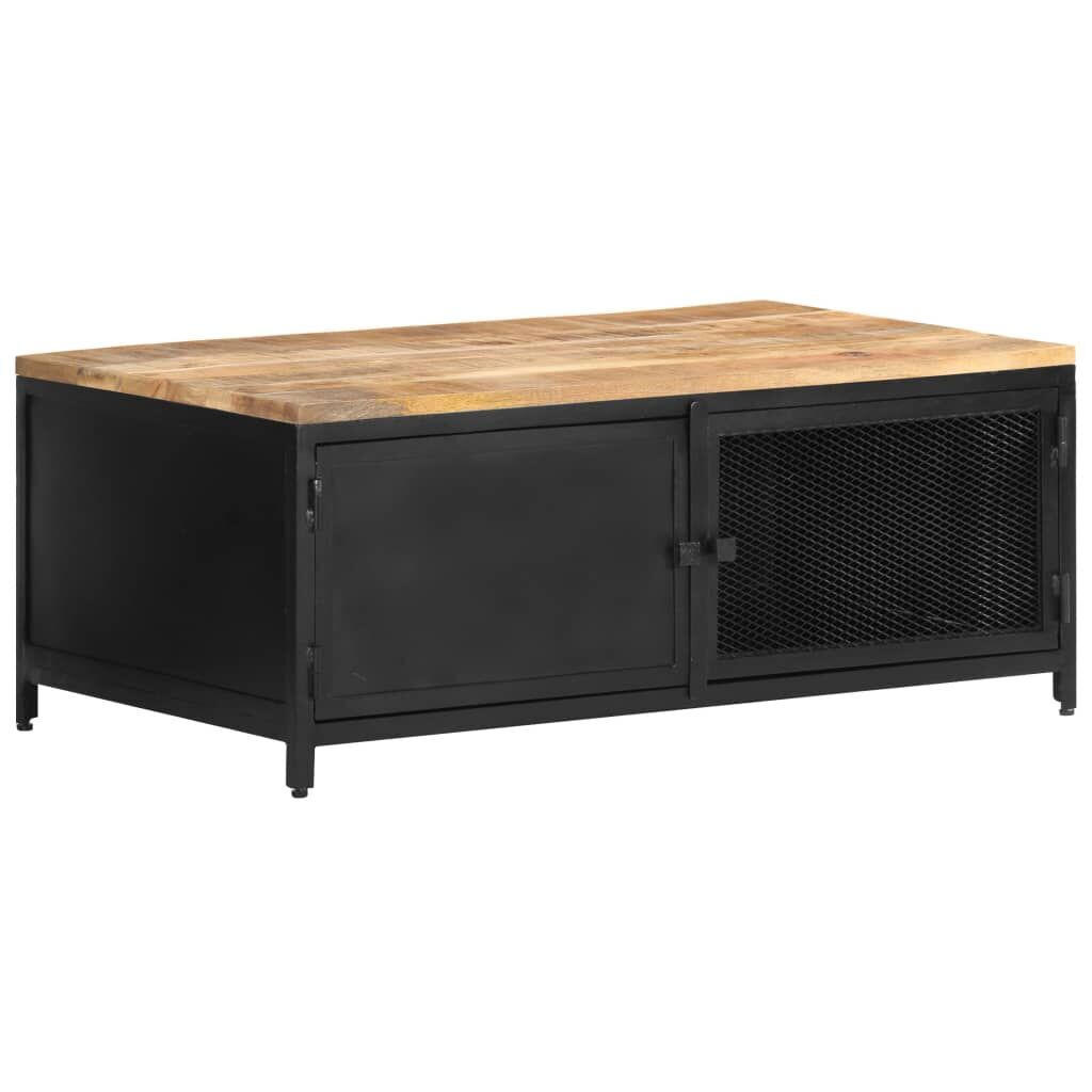 Coffee Table 90x50x37 cm Solid Rough Mango Wood Price