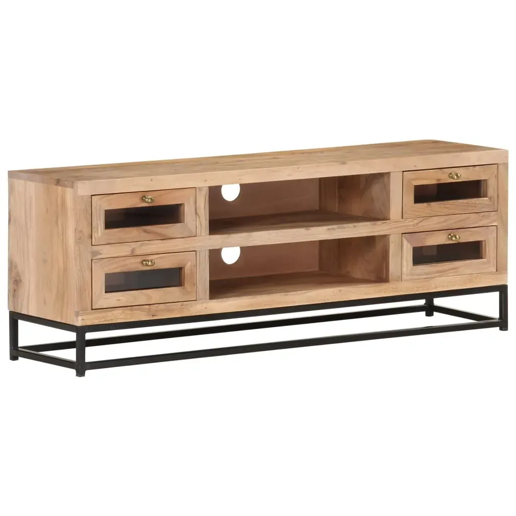 TV Cabinet 110x30x40 cm Solid Acacia Wood Price