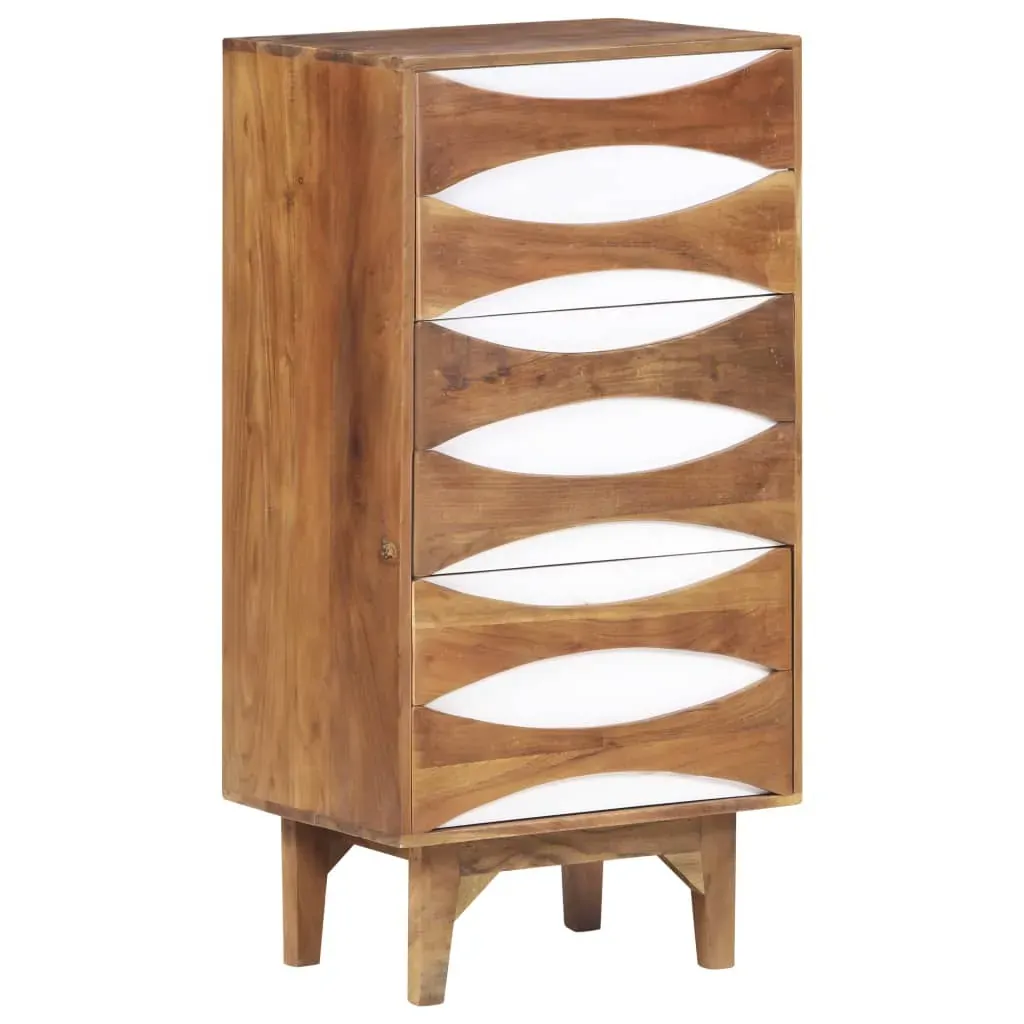 Chest of Drawers 43.5x35x90 cm Solid Acacia Wood Price