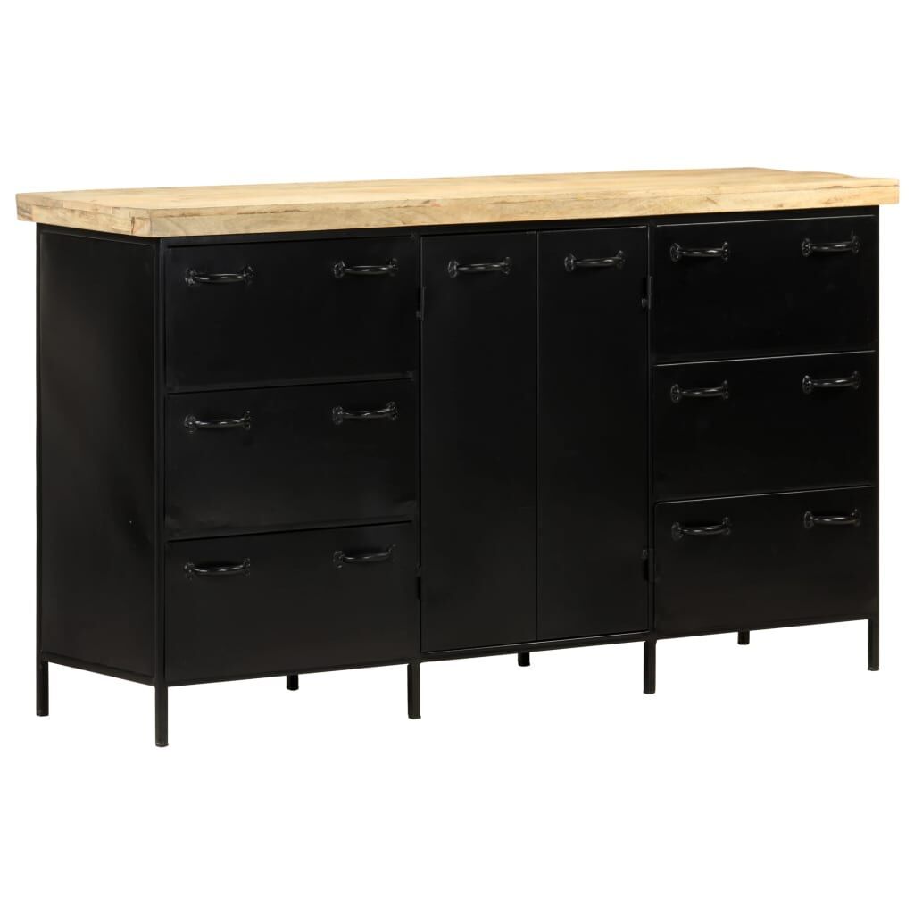 Sideboard 140x38x76 cm Rough Mango Wood Price