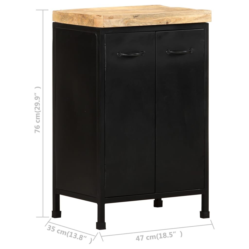 Sideboard 47x35x76 cm Rough Mango Wood Price