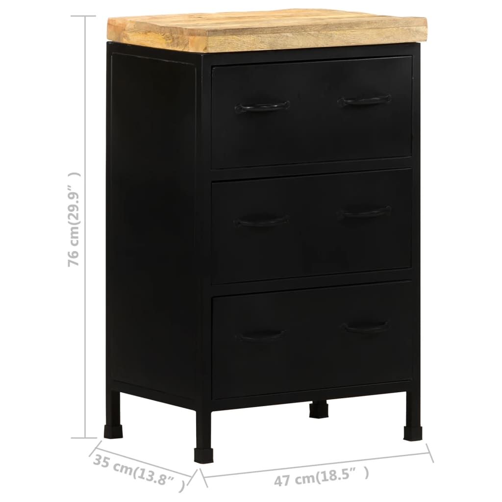 Sideboard 47x35x76 cm Rough Mango Wood Price