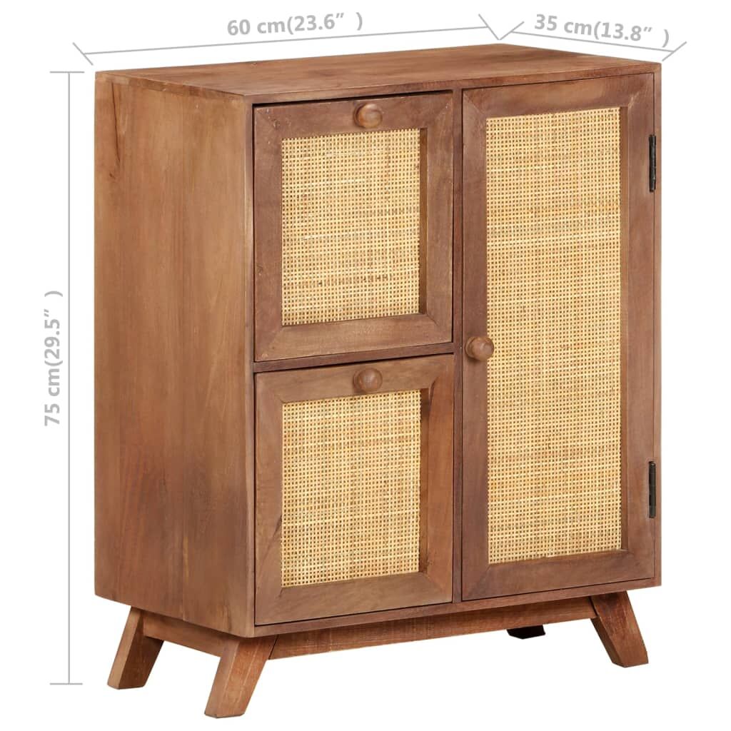 Sideboard 60x35x75 cm Solid Mango Wood Price