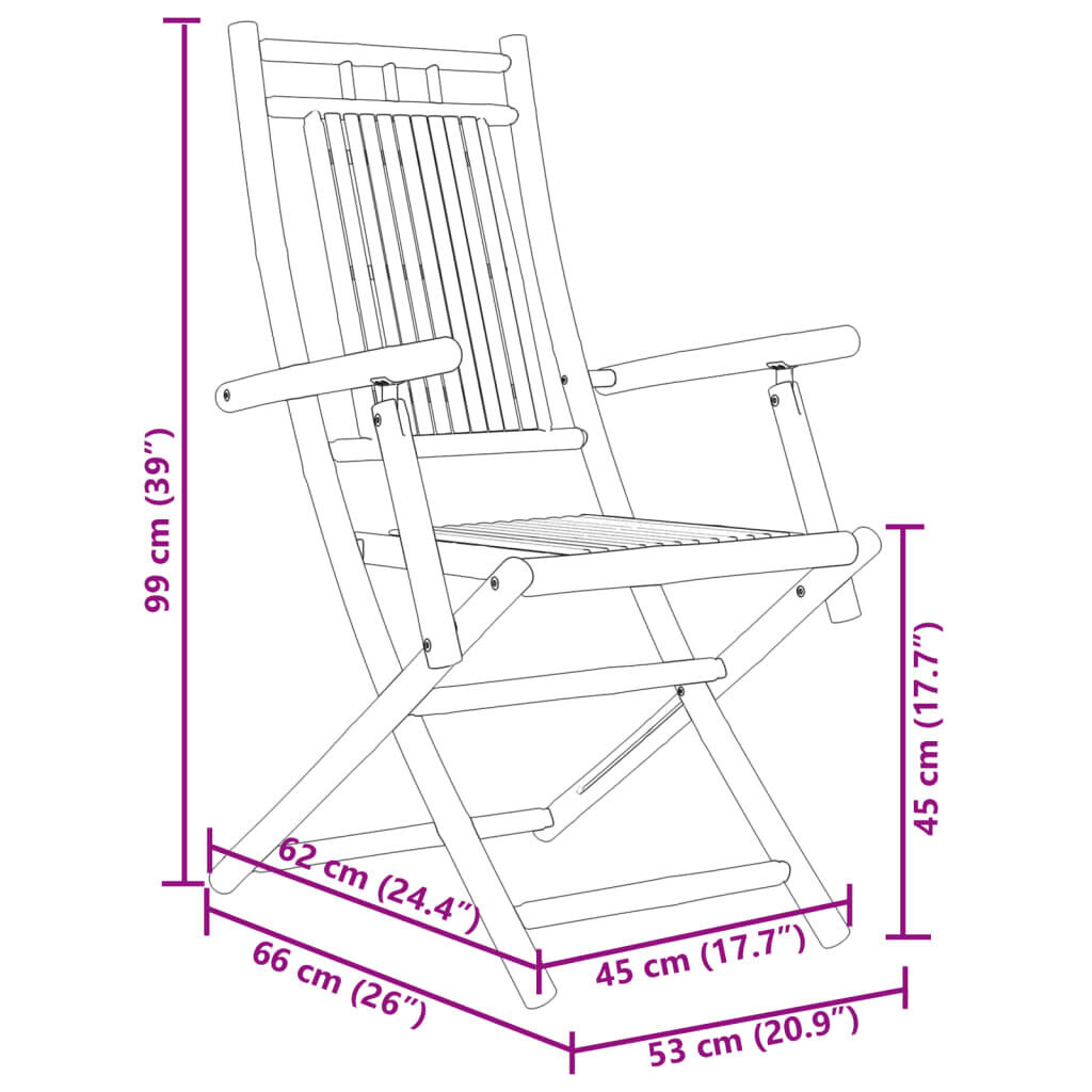 3 Piece Bistro Set Bamboo Price