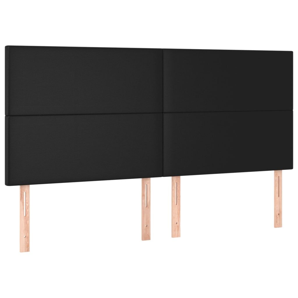 Bed Frame without Mattress Black 152x203 cm Queen Faux Leather Price