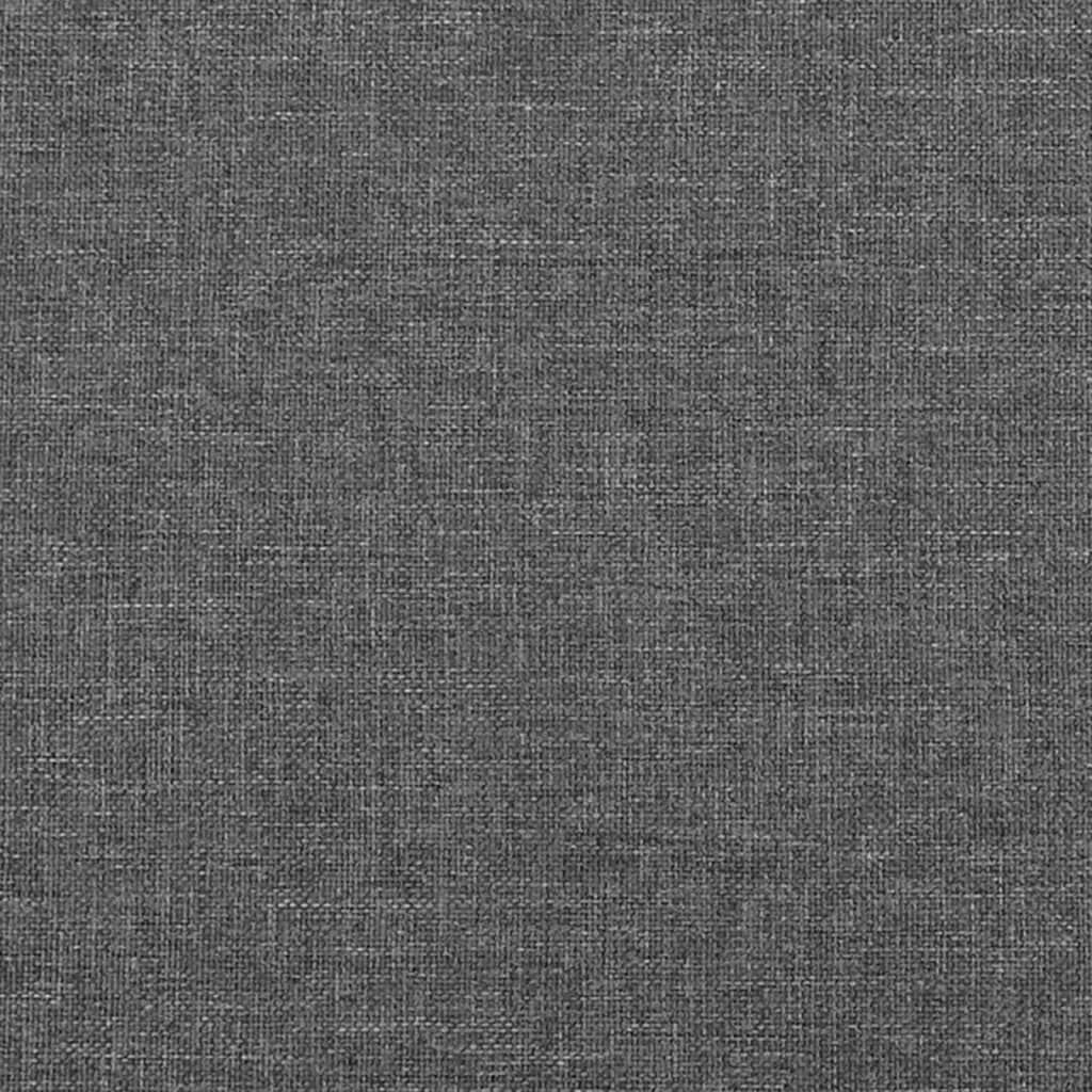 Box Spring Bed with Mattress Dark Grey 153x203 cm Queen Size Fabric Price