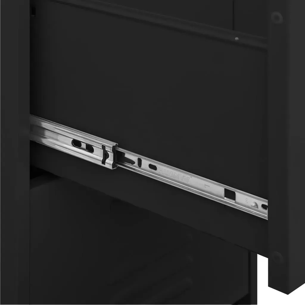 Storage Cabinet Black 42.5x35x101.5 cm Steel Price