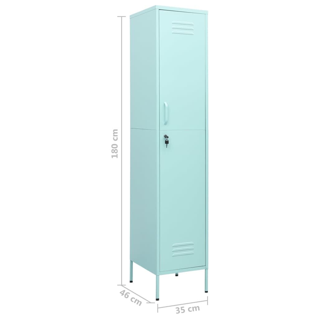 Locker Cabinet Mint 35x46x180 cm Steel Price