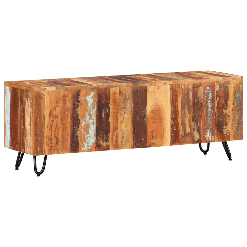 TV Cabinet 110x30x40 cm Solid Wood Reclaimed Price
