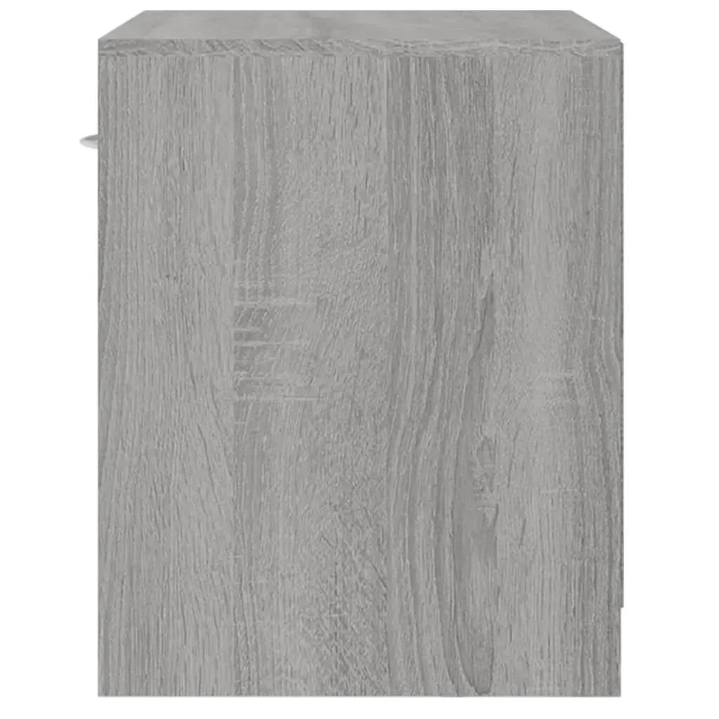 Bedside Cabinets 2 pcs with Drawer Grey Sonoma Price