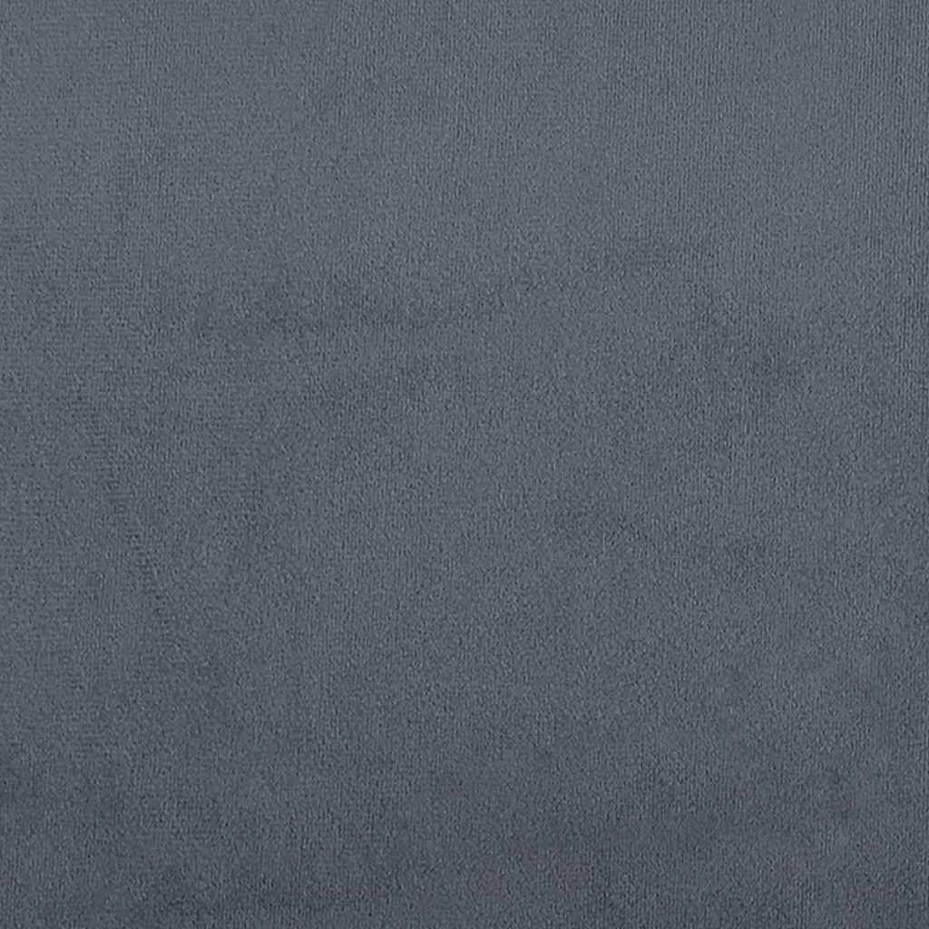 Bed Frame without Mattress Dark Grey 137x187 cm Double Velvet Price