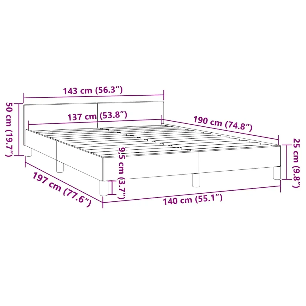 Bed Frame without Mattress Dark Grey Double Velvet Price