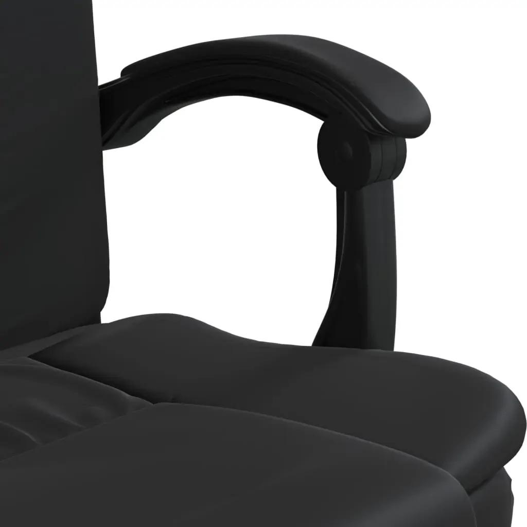 Reclining Office Chair Black Faux Leather Price