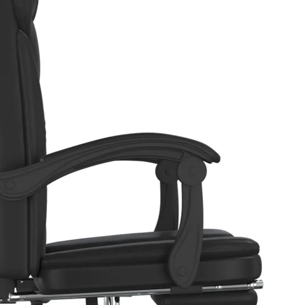 Reclining Office Chair Black Faux Leather Price