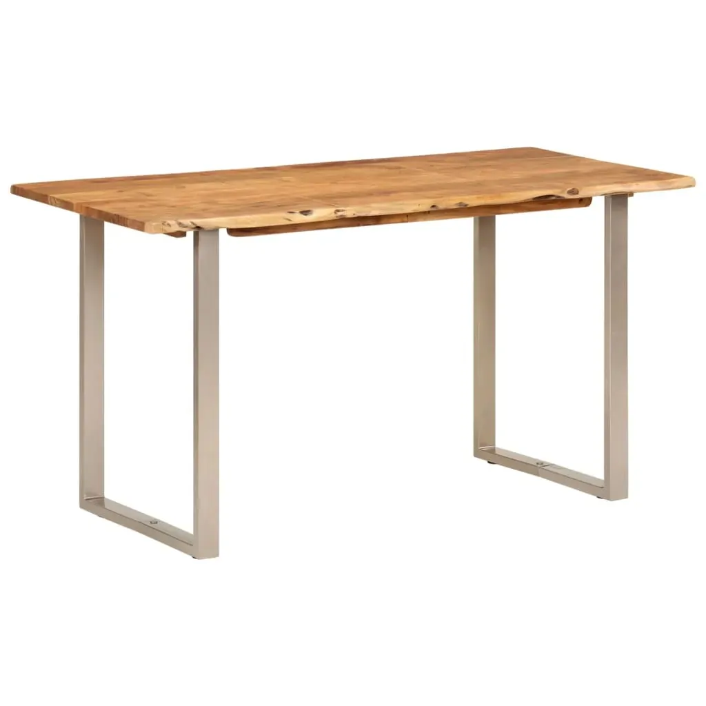 Dining Table 140x70x76 cm Solid Wood Acacia Price