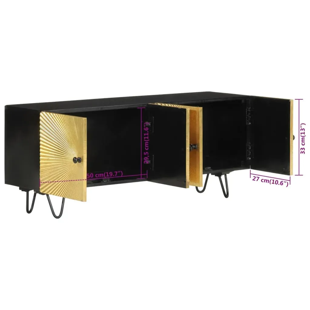 TV Cabinet 110x30x45 cm Solid Wood Mango Price