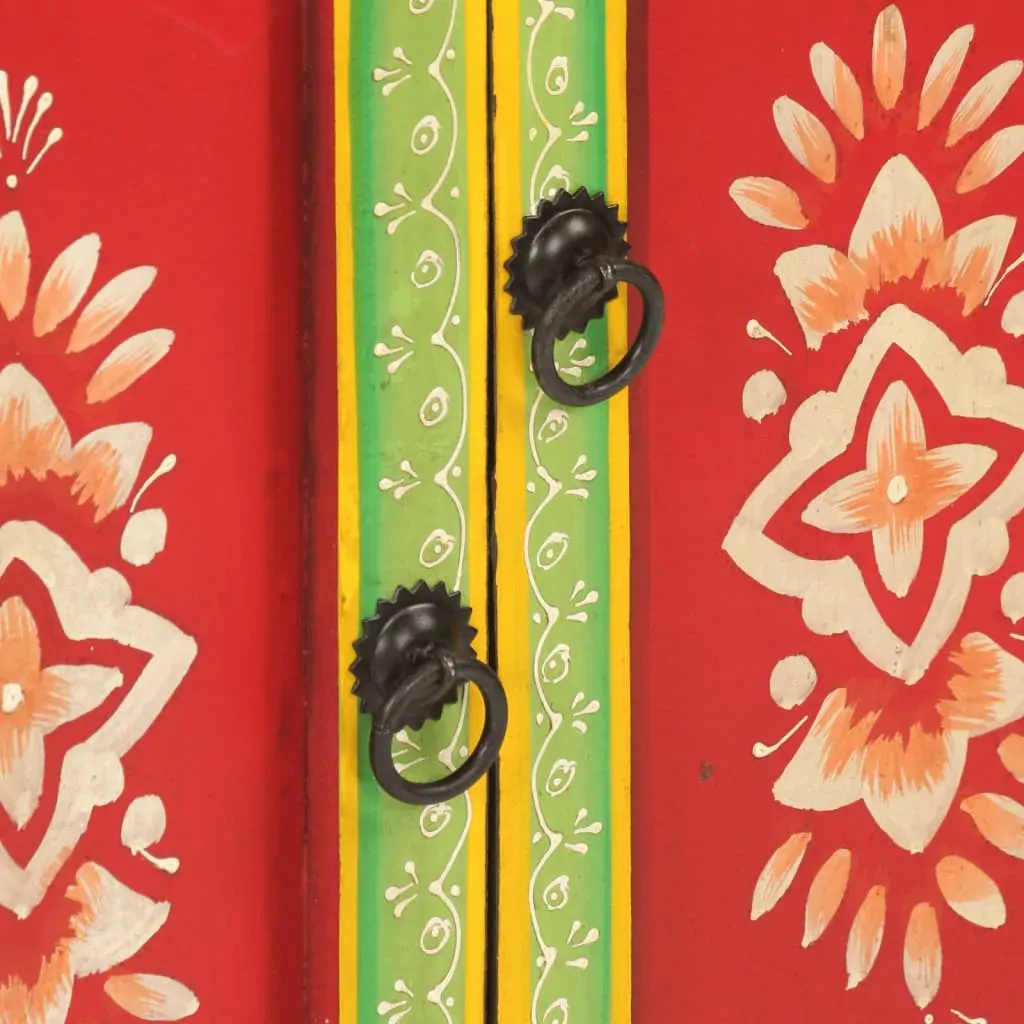 Hand Painted Sideboard 54x30x74 cm Solid Wood Mango Price