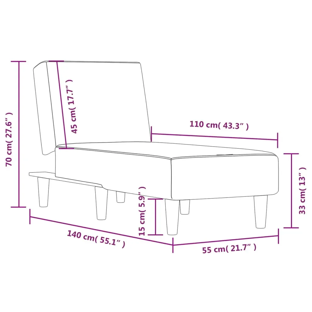 Chaise Longue Black Fabric Price