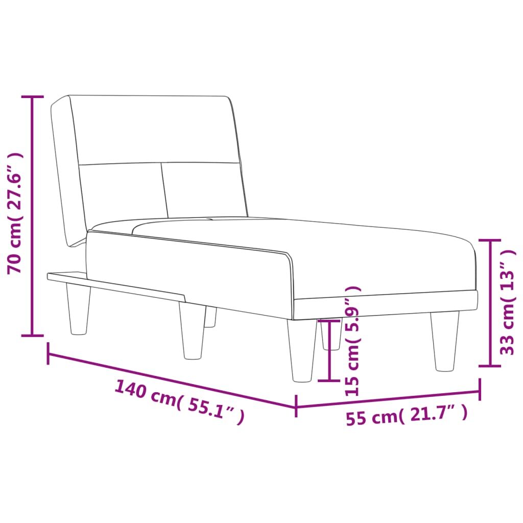Chaise Longue Dark Grey Fabric Price