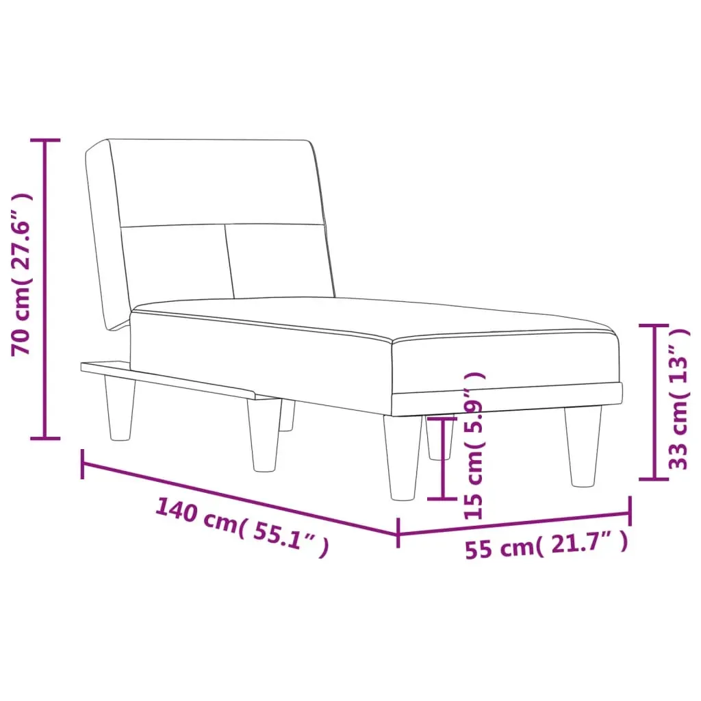Chaise Longue Black Fabric Price
