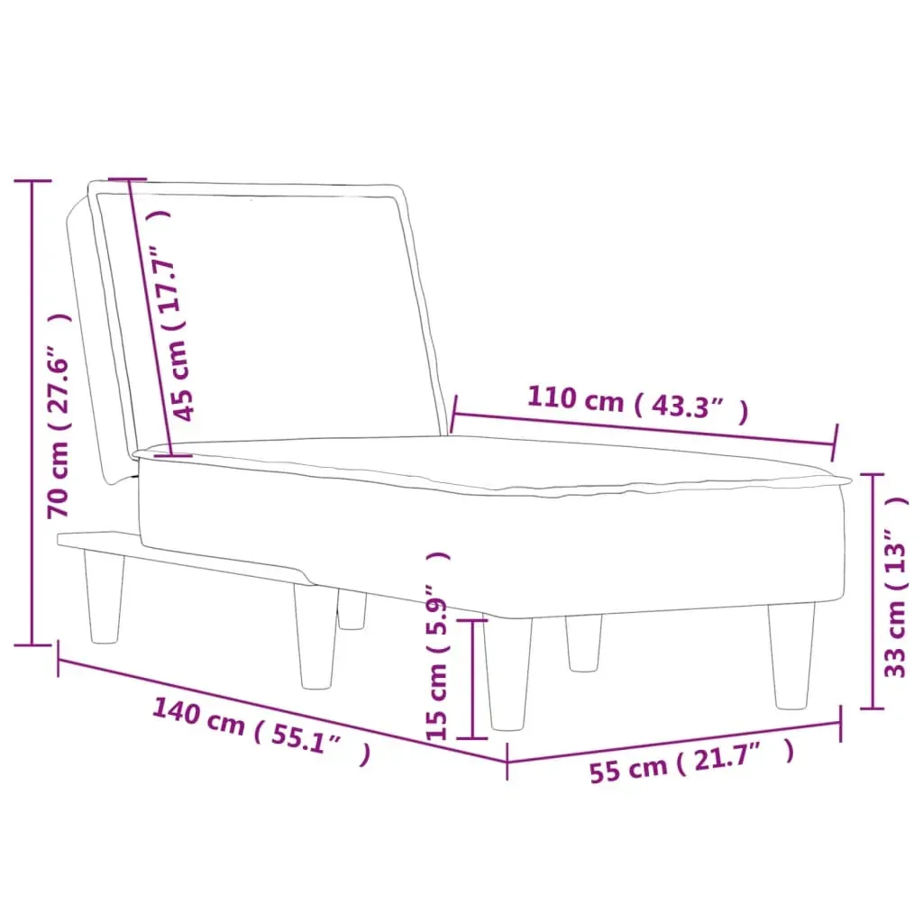 Chaise Longue Dark Grey Fabric Price