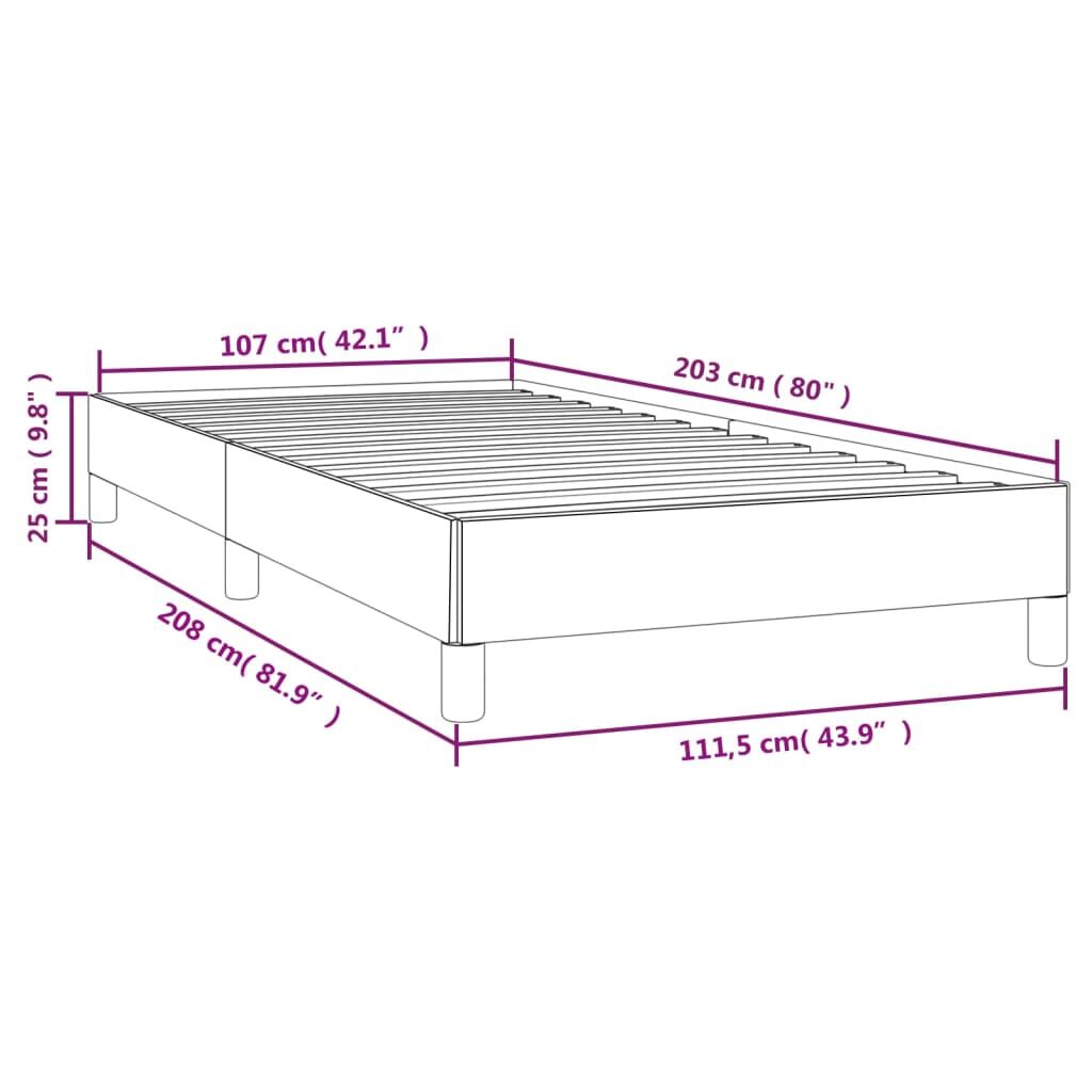 Bed Frame without Mattress Dark Grey King Single Fabric Price