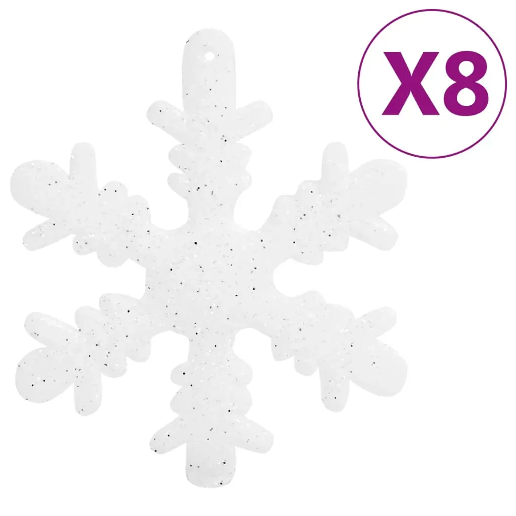 111 Piece Christmas Bauble Set White Polystyrene Price