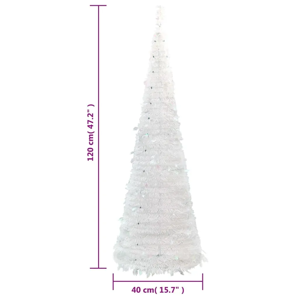 Artificial Christmas Tree Pop-up 50 LEDs White 120 cm Price