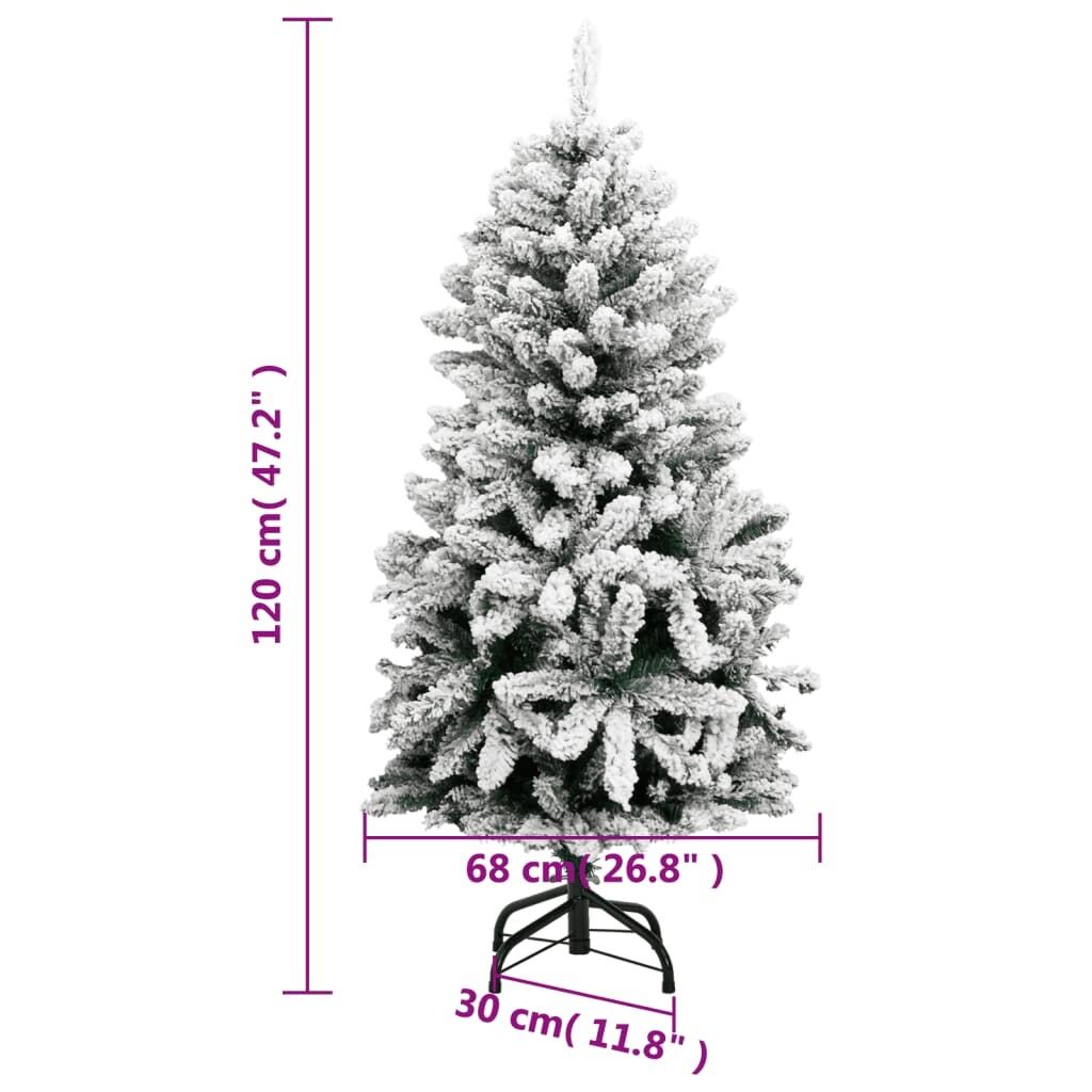 Artificial Hinged Christmas Tree with Flocked Snow 120 cm Price