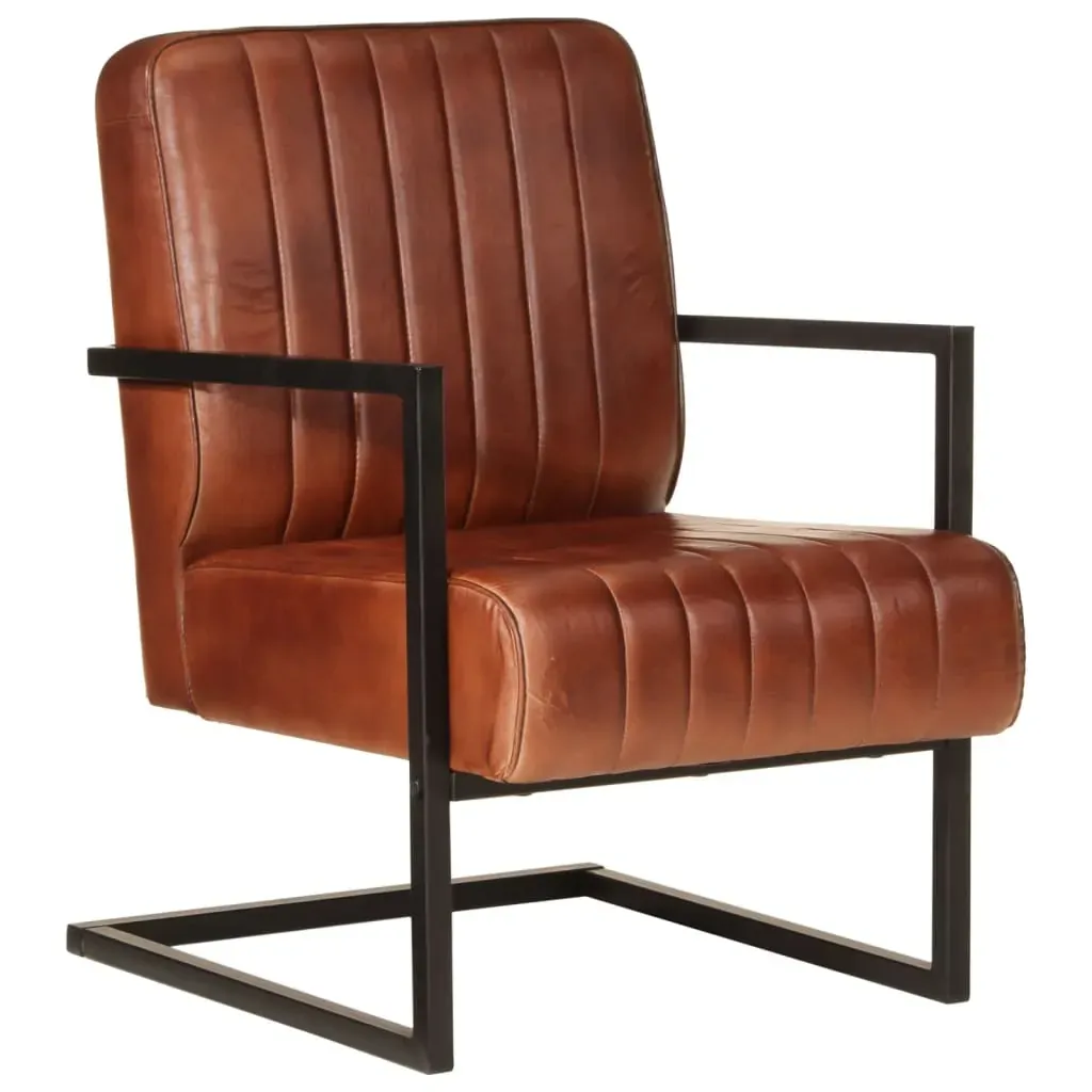 Sofa Chair Brown Real Leather Price