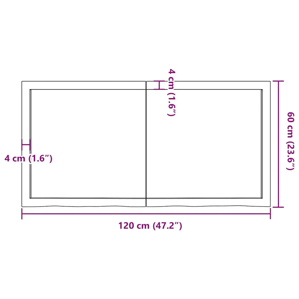 Wall Shelf Light Brown 120x60x(2-4) cm Treated Solid Wood Oak Price