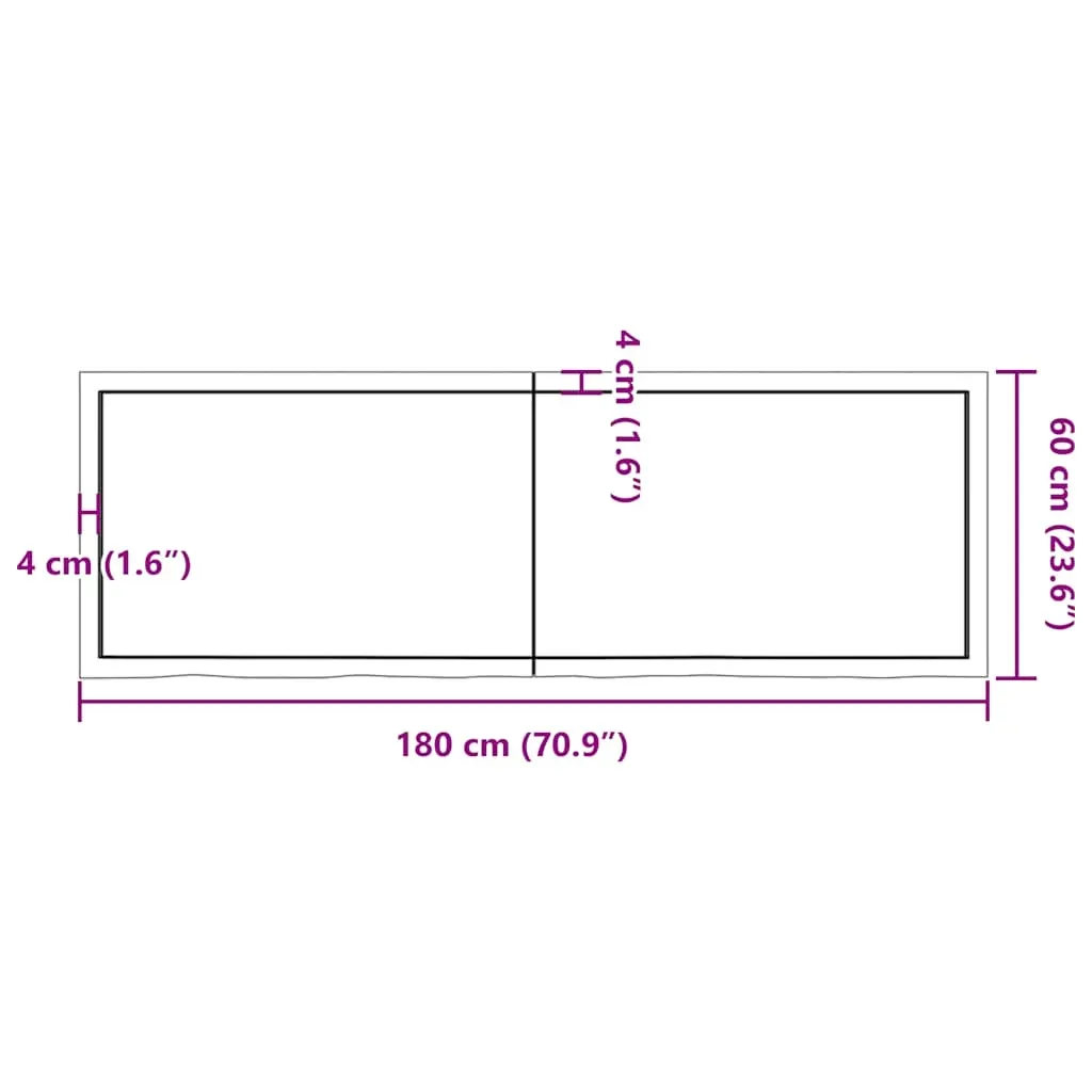 Wall Shelf Light Brown 180x60x(2-6) cm Treated Solid Wood Oak Price