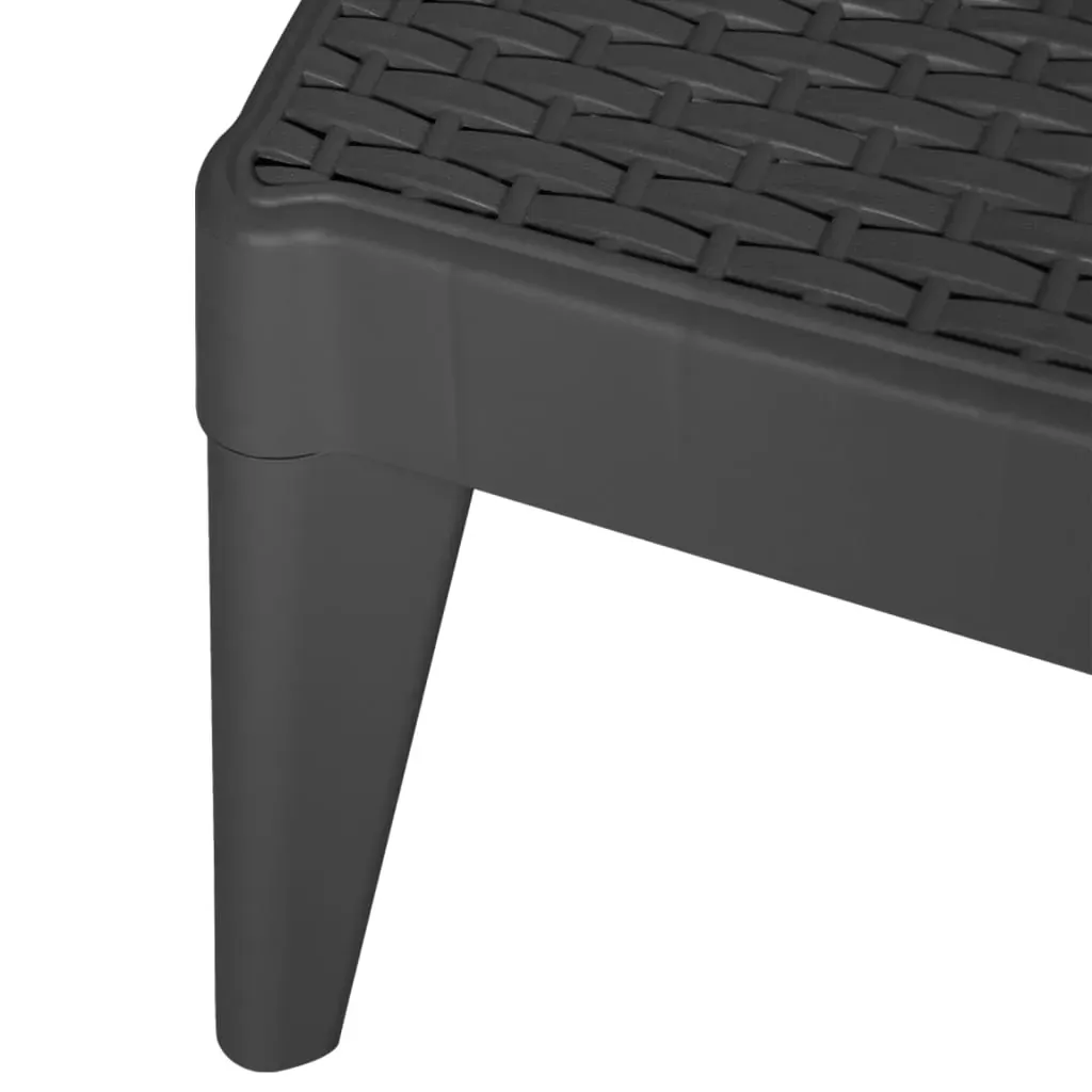 Sun Lounger Anthracite 186x60x29 cm PP Price