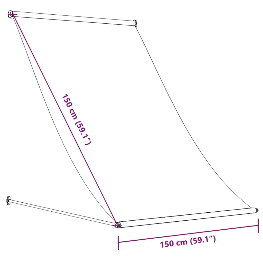 Retractable Awning Anthracite 150x150 cm Fabric and Steel Price