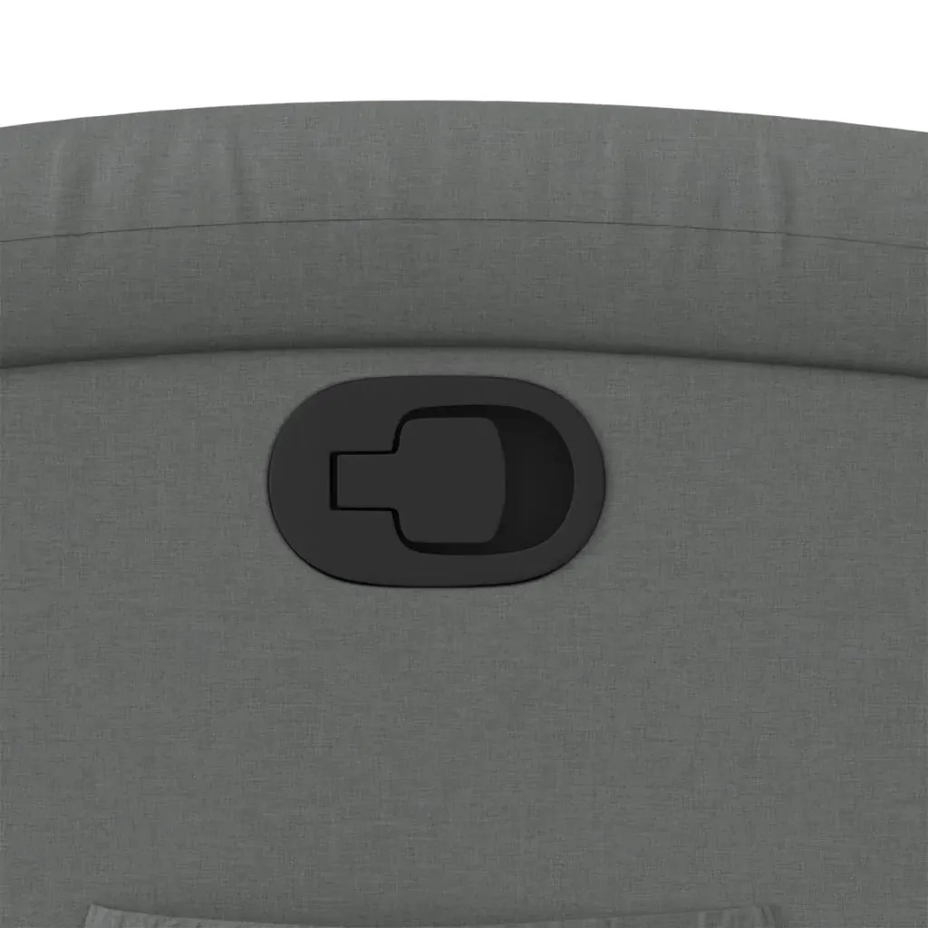 Recliner Chair Dark Grey Fabric Price
