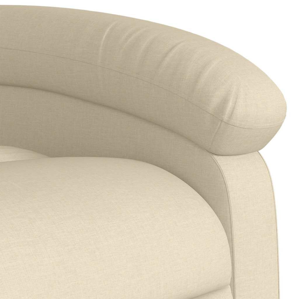 Massage Recliner Chair Cream Fabric Price