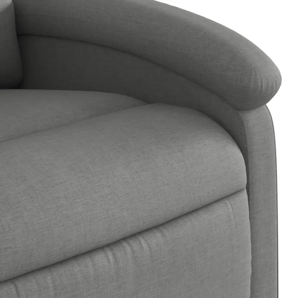 Massage Recliner Chair Dark Grey Fabric Price