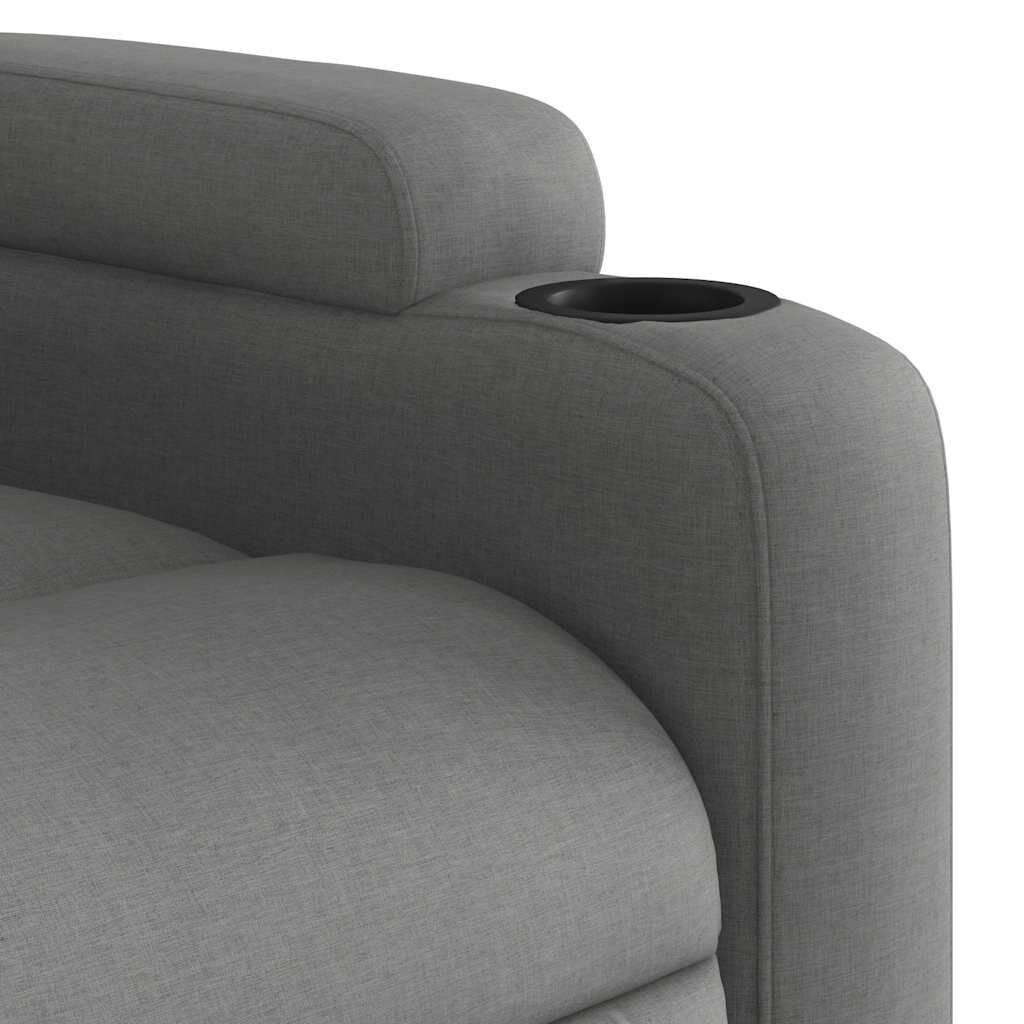 Massage Recliner Chair Dark Grey Fabric Price