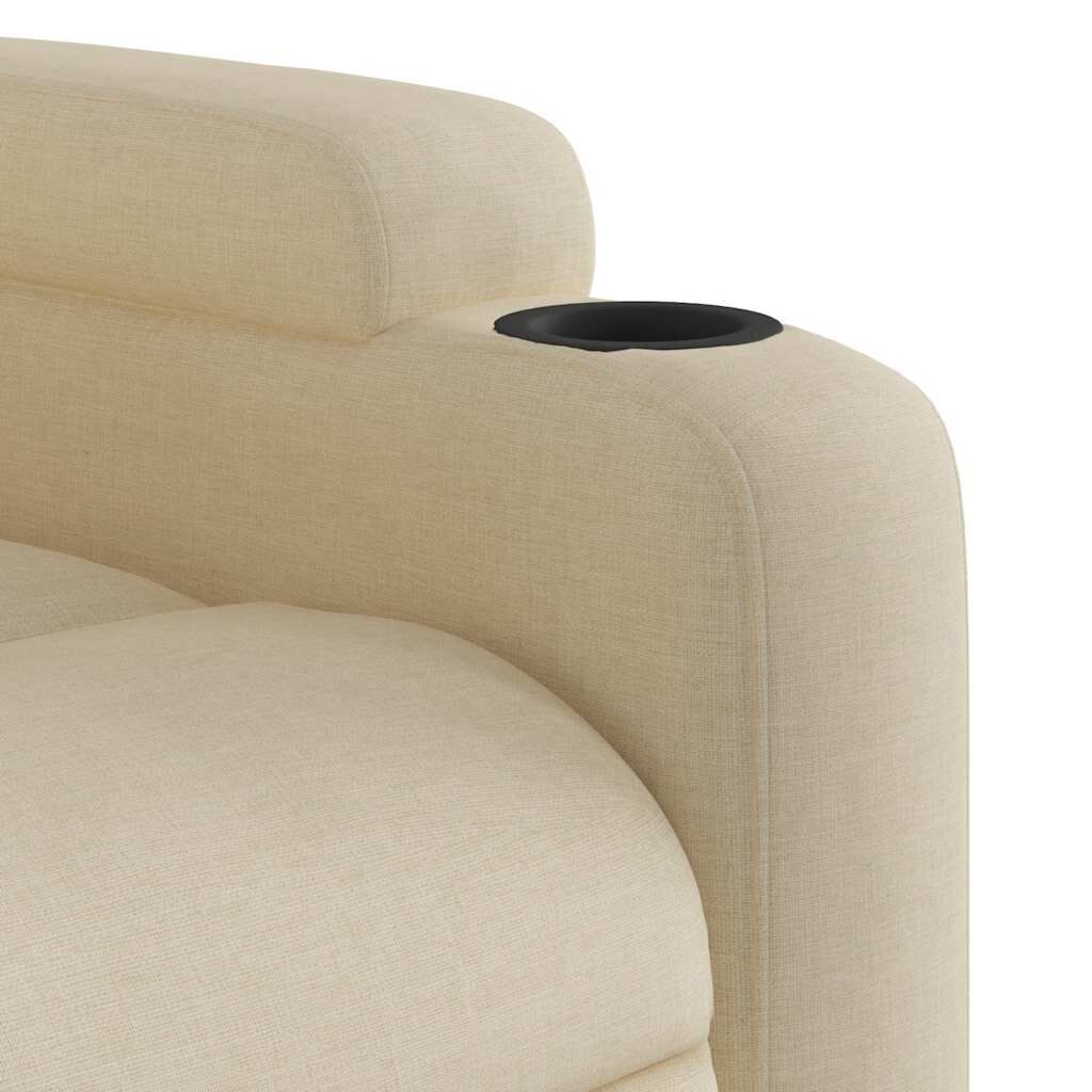Massage Recliner Chair Cream Fabric Price