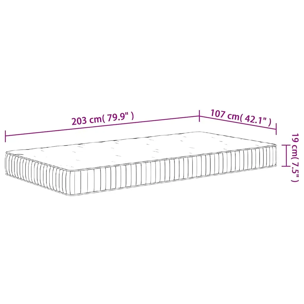 Pocket Spring Mattress Medium 107x203 cm King Single Size Price
