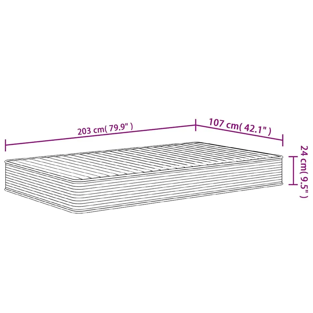 Foam Mattress Medium Soft 107x203 cm King Single Size Price