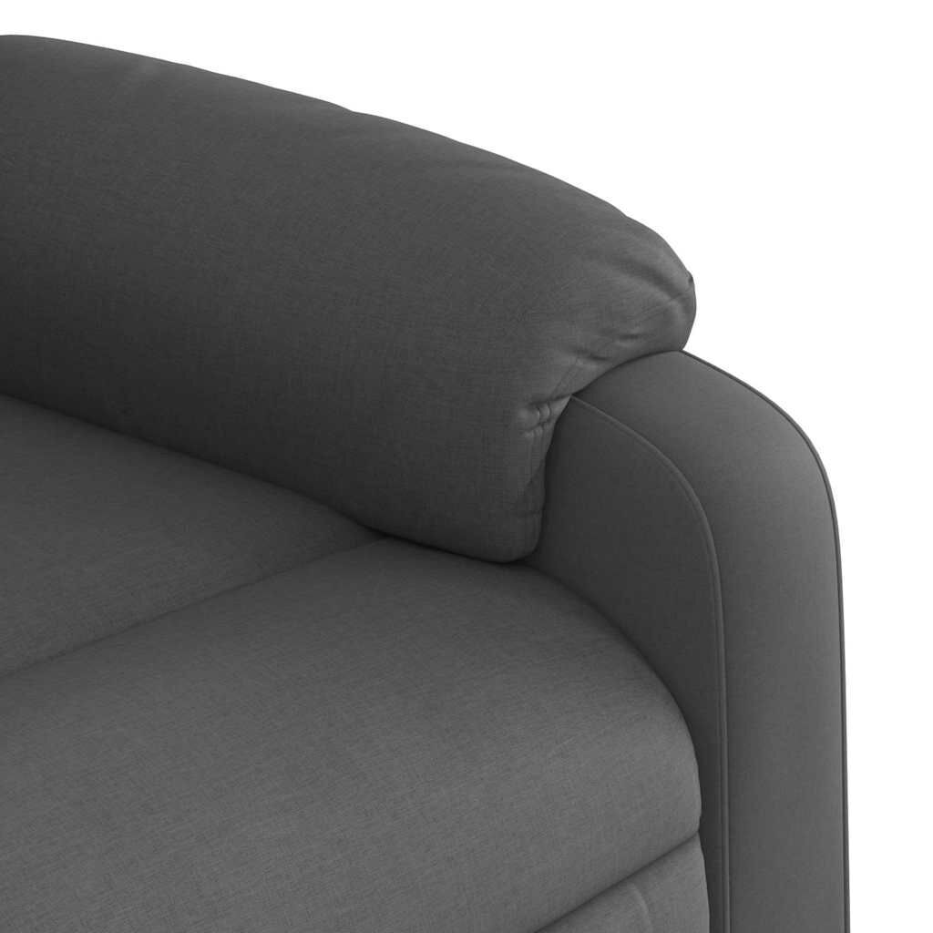 Massage Recliner Chair Dark Grey Fabric Price