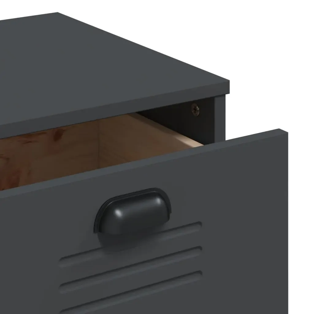Drawer Cabinet VIKEN Anthracite Grey Engineered Wood Price